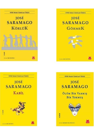 Jose Saramago 4 Kitap Set (Körlük, Görmek, Kabil, Ölüm Bir Varmış