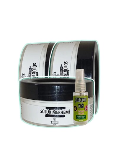 Sülük Merhemi Bakım Kremi 3x50 Ml+30 Ml Çörek Otu Yağ İle