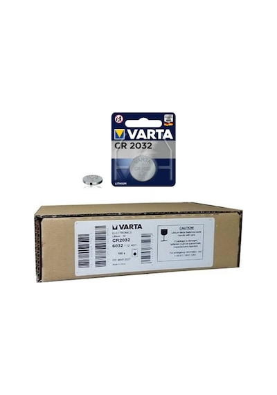 Varta CR2032 3V Lityum Düğme Pil 100'lü