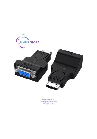 Display Port To Vga Çevirici, Dp To Vga, Display To Vga Görüntü Aktarıcı Çevirici, Dönüştürücü