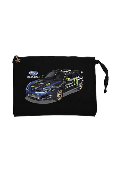 Subaru Monster Siyah Clutch Astarlı Cüzdan / El Çantası Siyah