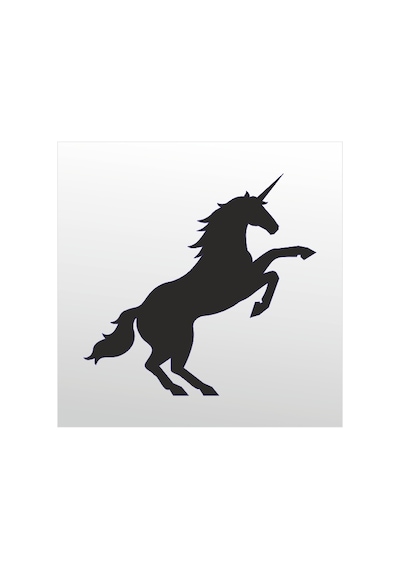 Folyo Sticker Pegasus 90 Cm Uzunluk Siyah