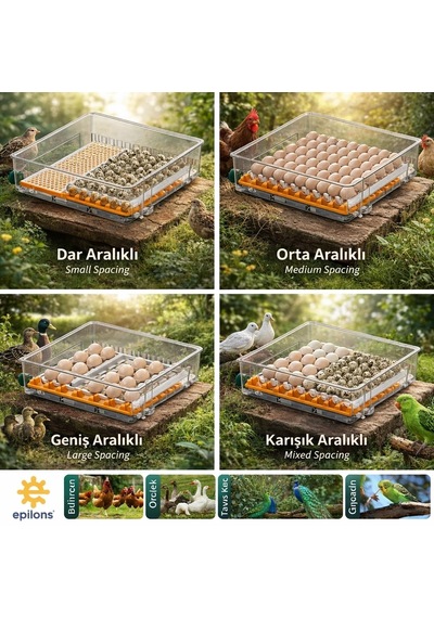 Fx128 Model Tam Otomatik Kuluçka Makinesi - Çift Katlı, Çift Güç Sistemli, Su Hazneli Yeni Nesil İnk