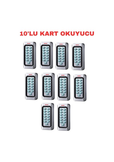 Sr-222 Em-w Ip68 Şifreli Proximity Kart Okuyucu 125 Khz Metal Kasa Geçiş Kontrol Sistemi 10 Adet