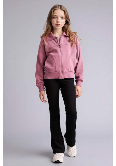 Defacto Fermualı Sweatshirt Kız Çocuk G6822a826spbr94 Bordo-br94