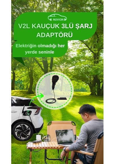 V2l 3'lü Elektrikli Araç Şarj Kablosu/ Volvo Marka İle Uyumlu Elektrikli Araç V2l-volvo Marka Araç