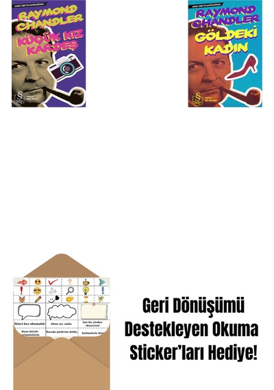 Küçük Kız Kardeş + Göldeki Kadın Cep Boy + Okuma Sticker'ları