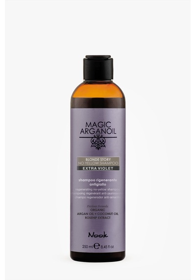 Nook Blonde Story Sarı Gri Saçlar Ekstra Mor Pigmentli Argan Kuşburnu Öz Yoğun Tonlayıcı Şampuan 250 ML