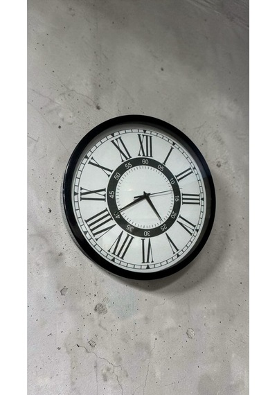 Model 1 Metal Duvar Saati 40 Cm Siyah