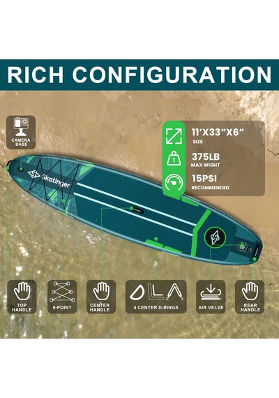 Fusion Tech Stand Up Paddle Board 335x84x15 Cm Ölçülerinde Şişme