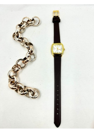 Esrada Quartz Retro Minimal Vintage Deri Kordon Kadın Kol Saati Siyah-gold Altın