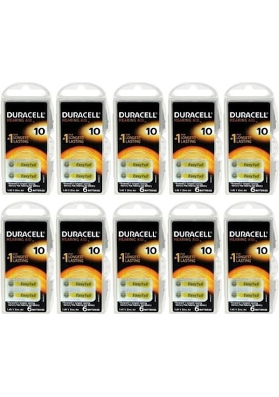 Duracell 10 Paket 10 Numara Kulaklık İşitme Cihazı Pili