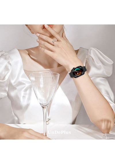 Huawei Watch Fit 3 Kordon Pul Dizayn Metal Kordon Balık Sırtı