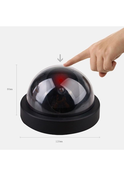 Hareket Sensörlü Caydırıcı Dome Sahte Güvenlik  Kamerası