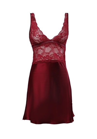Pierre Cardin 4lü Gecelik Çeyiz Takım Bordo