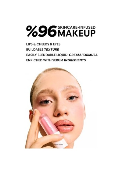 Co. Allık Ruj Göz Farı Glow Tint Baby Pink Nemlendirici Makyaj 508 Pastel Pembe Hyaluronik Asit Peptit Genel