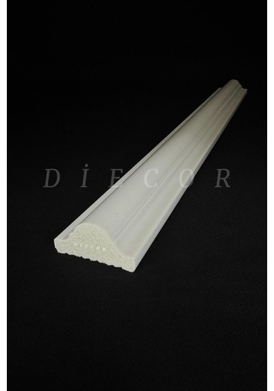 Diecor Dekoratif Boyanabilir Polistren 1 Adet 4 Cm Duvar Çıtası Beyaz 4 Cm Model:xa254