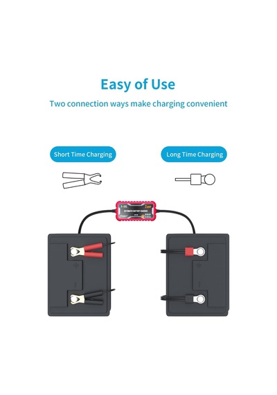 Tr 2 Amp Otomatik Akü Şarj Cihazı, 6 V Ve 12 V, Taşınabilir Akıllı Akü Şarj Cihazı, Otomobil, Motosiklet, Çim