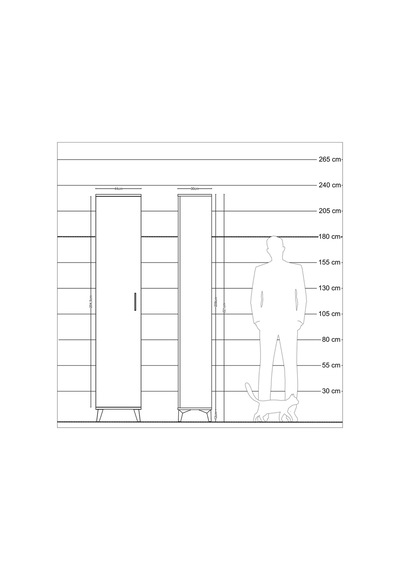 Arges Dolap 2 Raflı Tek Kapaklı Tek Askılı 44x30x221 Aytaşı-a... Aytaşı Arges Dolap 2 Raflı Tek Kapaklı Tek Askılı 44x30x221 Aytaşı-a... Aytaşı