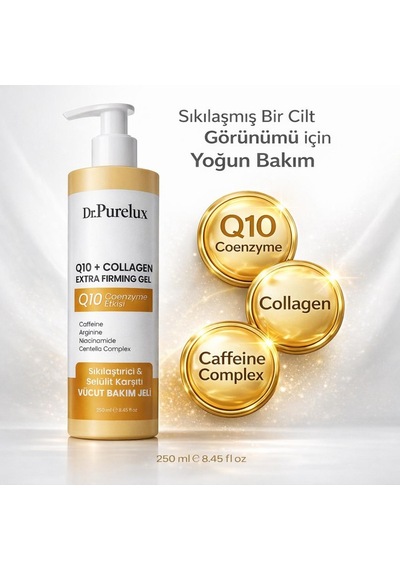 Q10 Coenzyme + Collagen İçeren , Sıkılaştırıcı, Toparlayıcı Ve Canlandırıcı Selülit Jeli