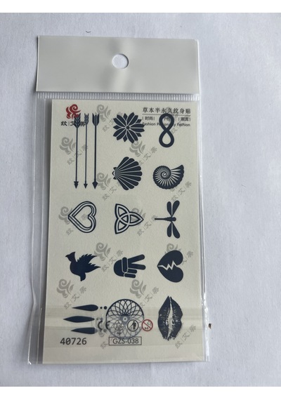 Parmak Dövmeleri Model19- 11x8 Cm Yarı Kalıcı Geçici Dövme Yapıştırma Dövme