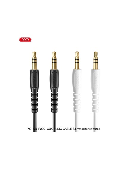 Nb-r270 3.5 Mm Jack Aux 1m Hd Ses Aktarım Kablosu Siyah