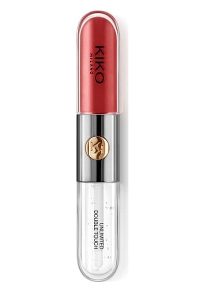 Kiko Ruj - Unlımıted Double Touch - 106 Satin Ruby Red - Uzun Süre Kalıcı Parlak / Mat Likit Lipstick 000