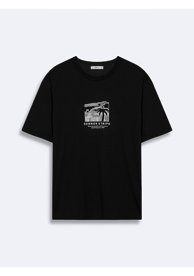 Ltb Baskılı Erkek T-shirt - Siyah 01225841796089 200