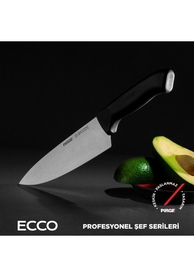 Pirge Ecco Şef Bıçağı 16 Cm Siyah - 38159 Diğer