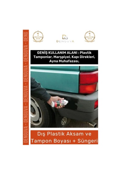 Tamponboyası Nano Teknoloji Oto Plastik Yenileyici Koruyucu Parlatıcı Aksam Siyah Tampon Boyası