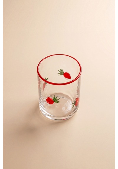 Karaca Strawberry Meşrubat Bardağı 420 ml Kırmızı