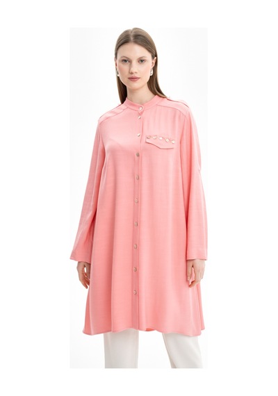 Aker 24ss15677112 Büyük Beden Tunik 24ss15677112 090 Somon Somon