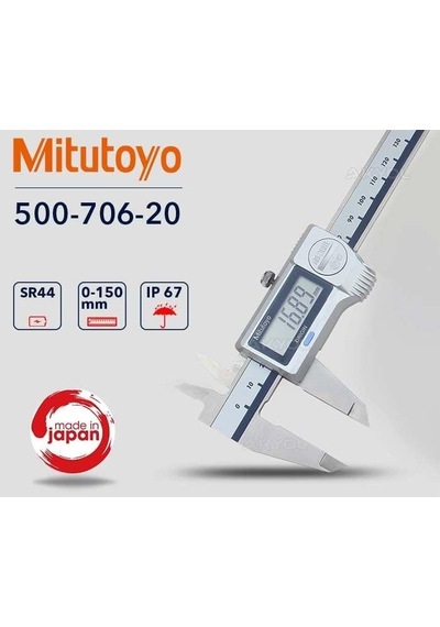Mitutoyo Su Geçirmez Ip67 Dijital Kumpas 500-706-11