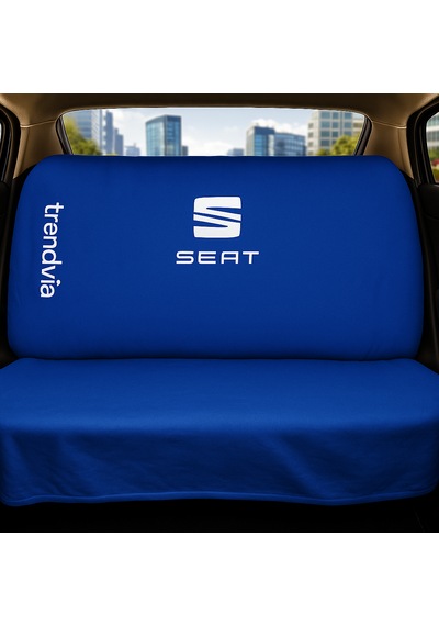 Seat Uyumlu Ön Arka Koltuk Kılıfı Penye Servis Tipi Oto Koltuk Koruma Seti Mavi
