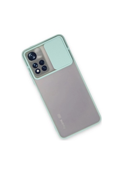 Newface Xiaomi Redmi Note 11t Kılıf Palm Buzlu Kamera Sürgülü Silikon Semeglbl - 48 - Turkuaz