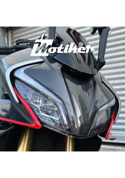 Cf Moto 450sr Far Yanı Ve Ön Kafa Derin Karbon Kaplama Modeli