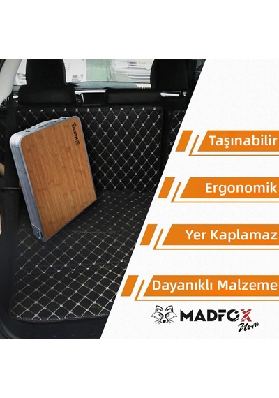 Katlanabilir Ahşap Kamp Masası - Madfox Nova - 547280 Çok Renkli