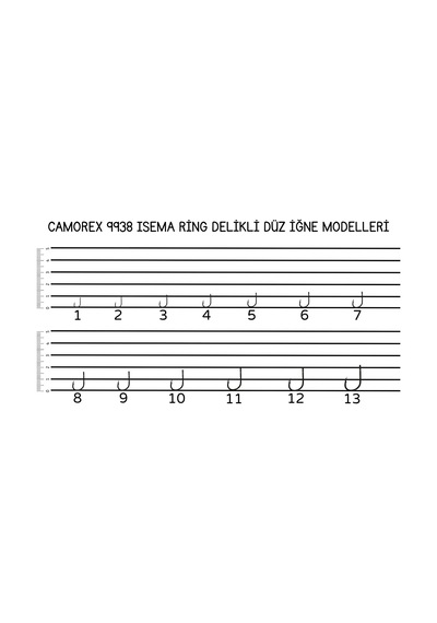 Camorex 9938 Iseama Ring Düz İğne No:1