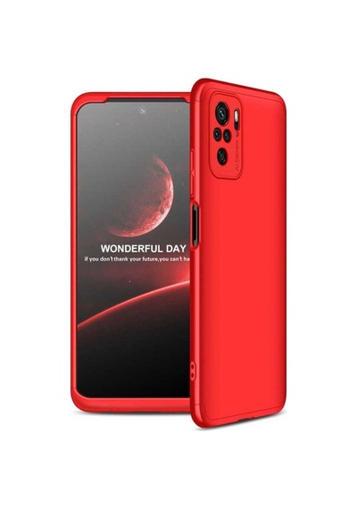 Xiaomi Redmi Note 10s Kılıf Zore Ays Kapak Kırmızı