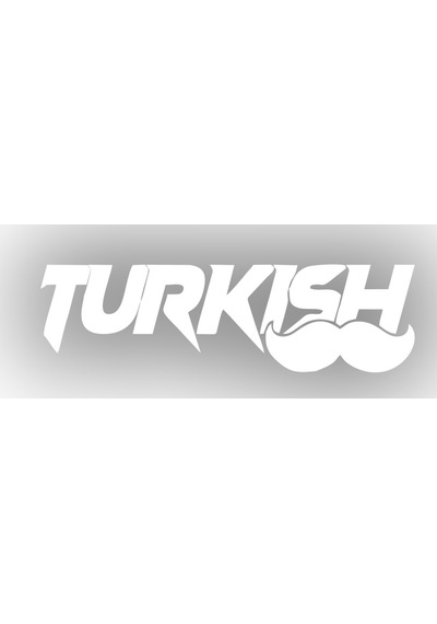 Turkish Araba Sticker 17x17 Cm Beyaz