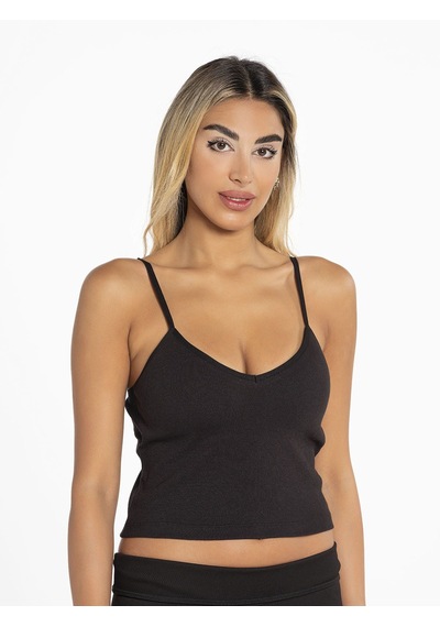 Defnem 8102 Pedli Kaşkorse Crop Siyah