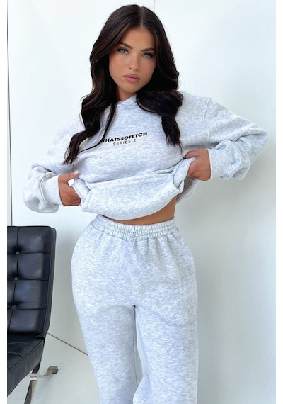 So Fetch Series 2 Eşofman Takımı Sweatshirt Jogger - Gri Baskılı Oversize Şardonlu Kapüşonlu Gri So Fetch Series 2 Eşofman Takımı Sweatshirt Jogger - Gri Baskılı Oversize Şardonlu Kapüşonlu Gri