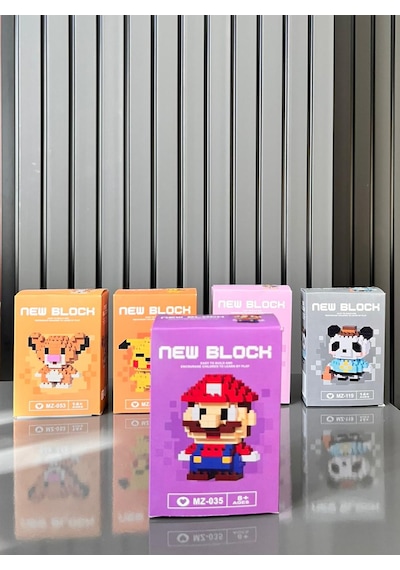 New Block Bricks 3d Puzzle Yapı Blokları Seti -super Mario