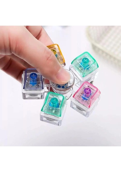 Mekanik Switch Klavye Çarkı - Renkli Tuşlu Fidget Oyuncak