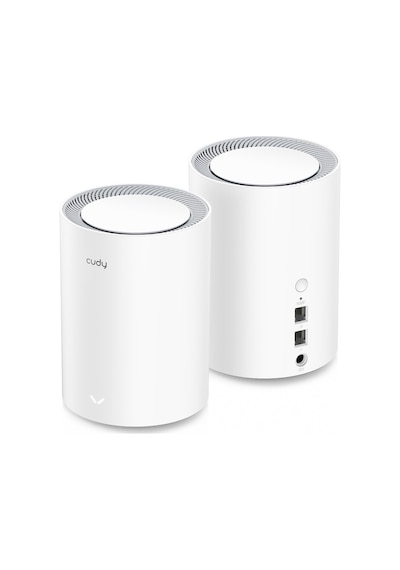 Cudy M1800 2.4 -5 GHz 1200 Mbps Wi-Fi 6 Mesh Router (2 Adet)