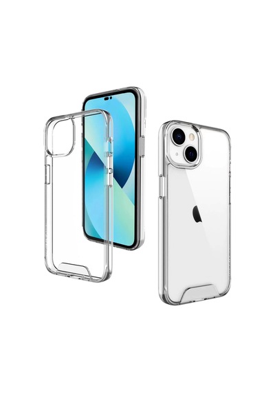 Apple Uyumlu iPhone 14 Plus Kılıf Space Seri Lux Silikon Şeffaf Kapak