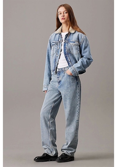 Regular Sherpa Denım Jacket Denım Mavi