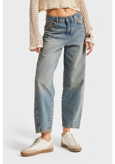 Itsbasic Kadın T.kot Rengi Venüs 2s5-65 Carrot Fit Rahat Kesim %100 Koton Denim Jean