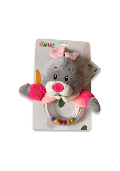 Pl50191 15cm Şeffaf El Çıngırağı Peluş Çıngırak