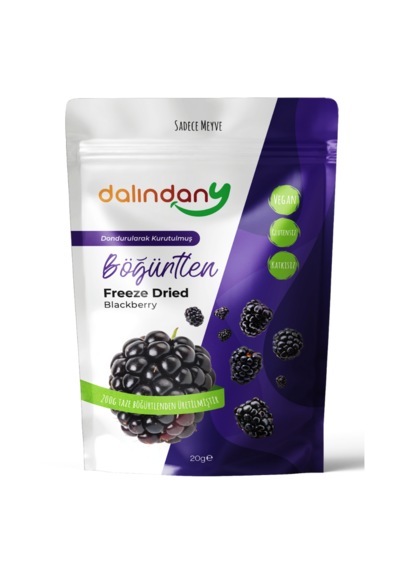 Freeze Dried Böğürtlen Dilimleri 10'lu Paket 20 G
